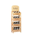 Custom Retail Store Wooden Flooring Wine and Spirit Display Rack
