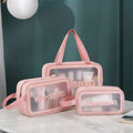 Wholesale Transparent Pvc Cosmetic Bag Women Waterproof Makeup Bag Travel Wash Bag