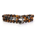 Tiger Eye Beaded Anchor Knot Natural Stone Bracelet ST176