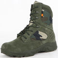 Tactical Combat Ankle Boots Lace-Up Cow Suede Leather Outdoor Hiking Camping Sports Shoes
