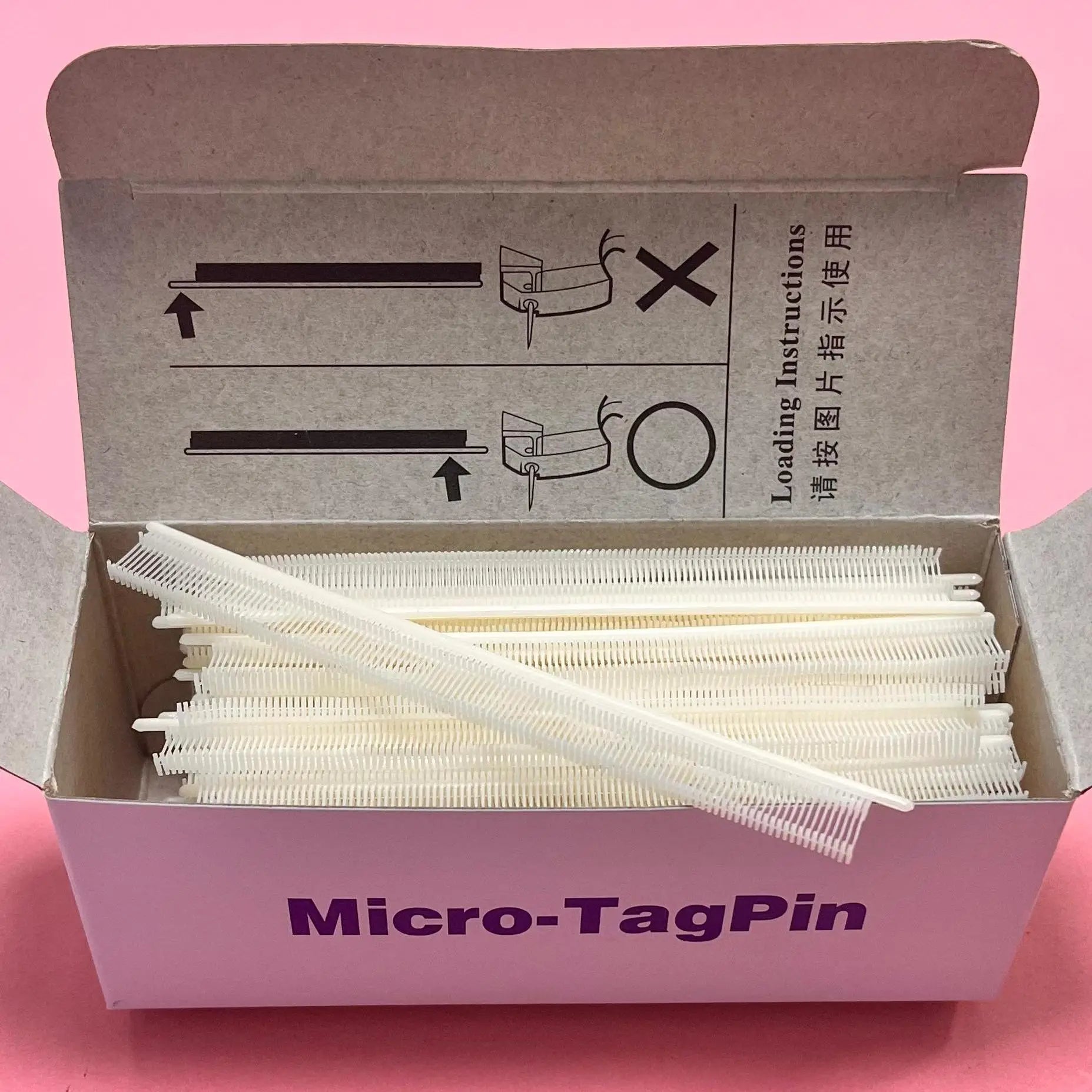 Jinru White Elastic Braided Micro Pins 3.4MM/4.4MM/5.4MM for Silk Scarf Holes-Small Size Reduces Fabric Damage
