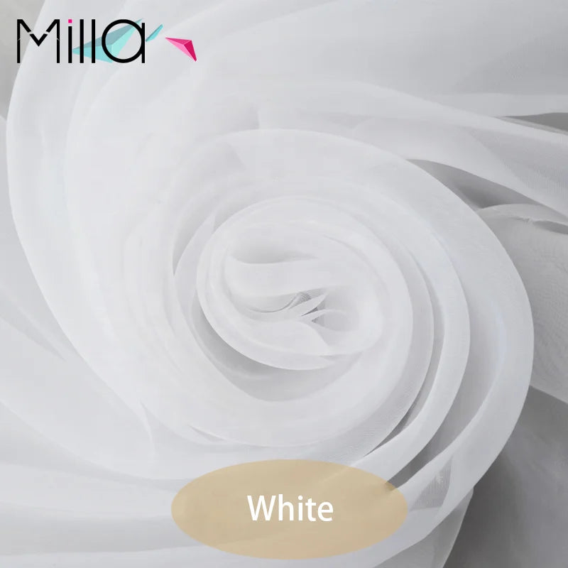 Factory Wholesale High Density Soft Sheer Silk Organza Fabric for Wedding Canopy Drape Dress and Clothing