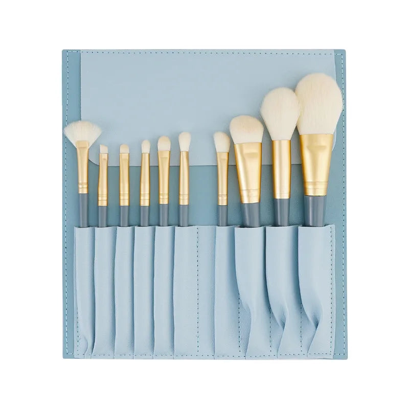 Portable Beginner Facial Beauty Makeup Brushes  Soft Tools Plastic  Makeup Brushes Kit for Face Makeup & Tools GG