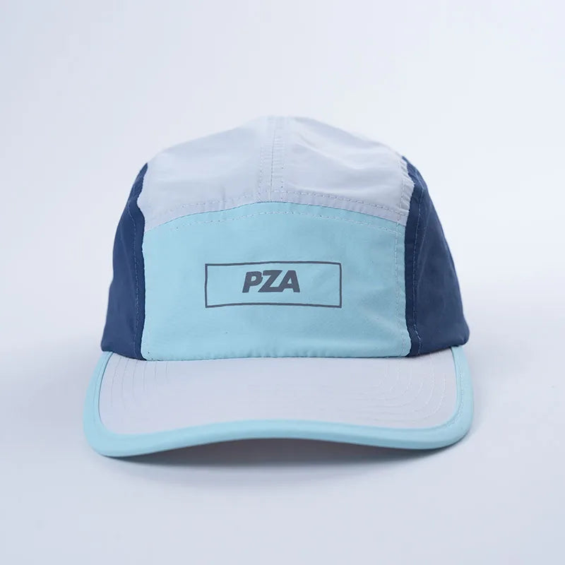 Reflective Printing Logo Running Cap 5 Panel Lightweight Summer Camping Cap 5 Panel Polyester Camp Cap