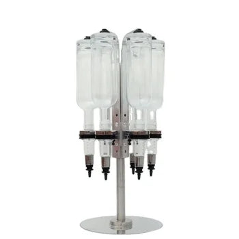 500ml Rotatable Design 6 Bottles Perfume Dispenser Whole Store Perfume Display Rack With 6 Pump Head Distributor