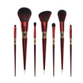 New Special Luxury Design Wholesale Private Label Pointed End Brushes Heart Makeup Brush Set Custom Professional 7pcs Red 500