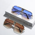 UNOC 2022 Men Pilot Sunglasses Women Famous Designer Brand Oversized New Driver Glasses Gray PC Hot Sell Sunglasses