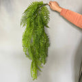 Wedding Christmas Faux Green Plastic Hanging Artificial Plant Ceiling Greenery High Simulation Indoor/Outdoor Decor