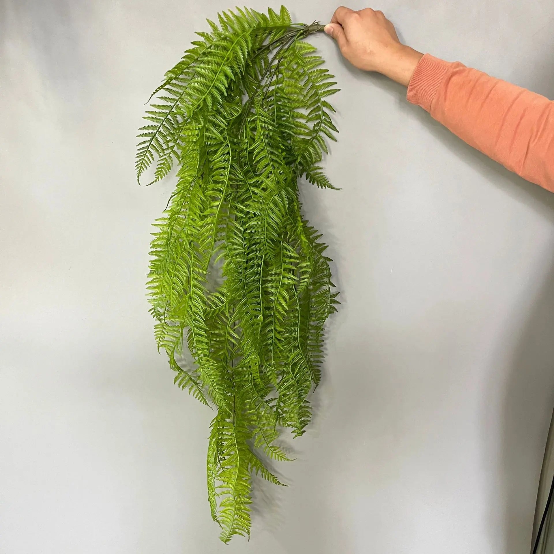 Wedding Christmas Faux Green Plastic Hanging Artificial Plant Ceiling Greenery High Simulation Indoor/Outdoor Decor