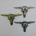 Personalizadas Bull Head Skull Belt Buckle Western Cowboy Logo Metal Belt Buckle Wholesale Custom Men Brass Belt Buckle 40mm