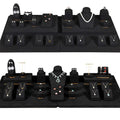 Jinsky Factory Customized Black Microfiber Jewelry Display Necklace Earrings Bust Stand Ring Tray Display Set