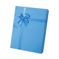 Professional Factory Custom Blue High-End Gift Box with UV Coating and Embossing for Dress Packaging and Gift Ribbon Packaging