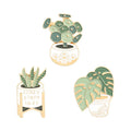 Cute Cartoon Potted Succulents Chain Lapel Pin Making Milk Box Hard Enamel Custom Metal Lapel Pin
