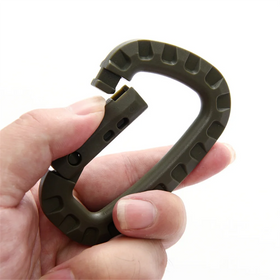 Tactical Hiking Fast Release Climbing Molle Carabiner Mount D-Ring Plastic Buckle Hook Tactical Buckle