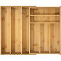 Bamboo Cabinet Pull Out Sliding Shelf Drawer Organizer Drawer Divider Organizer and Storage Box Kitchen Accessories Utensils