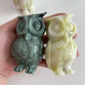 Crystal Quartz Healing Stone Animals Carving Craft Jade Sculpture Nephrite Owl for Hot Sale