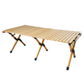 Factory Wholesale Outdoor Picnic Lightweight Egg Roll Aluminum Alloy Portable Folding Camping Table