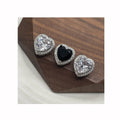 Luxury Alloy Full With Zircon Combination Heart Sewing on Buttons Copper Plating 14mm Shirt Sweater Skirt Garment Buttons