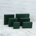 Luxury Dark Green Bracelet Necklace Jewelry Boxes Set Packaging Shinny Ring Holder Box with Black Insert