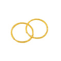 Exquisite Earrings High-End Earrings Brass 18K Gold Plated Temperament Circle Earrings Cross-Border New Products in 2021