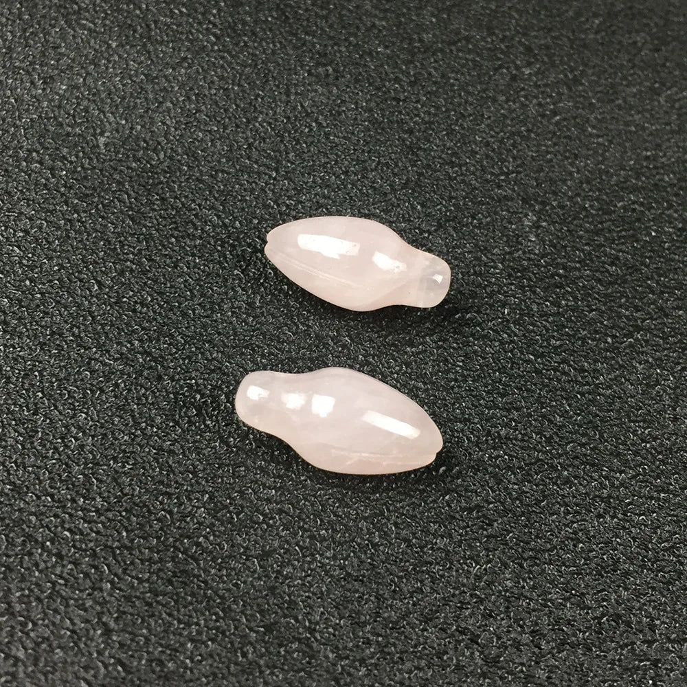 HZ Fancy Rose Quartz Handmade Flower Bud Stamen Necklace Women Elegant Party Cocktail Short Chain Crystal Pendants Jewelry