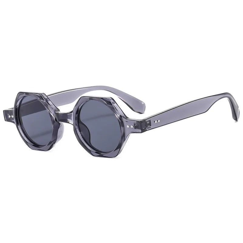 2026 Sunglasses Trend New Arrival Vintage Style Polygon Rice Nail Sunglasses Classic Fashion Eyewear Custom Small Shades