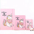 A7 A6 A5 Cartoon Unicorn Hardcover  Notebook 4 Styles Customized School Girl Cute Diary Notebooks