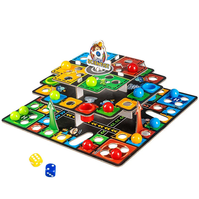 New Hot 3D Puzzle Board Game Flying Chess Parent-child Interactive Educational Toys Kids Indoor Dice Battle Desktop Game Toys