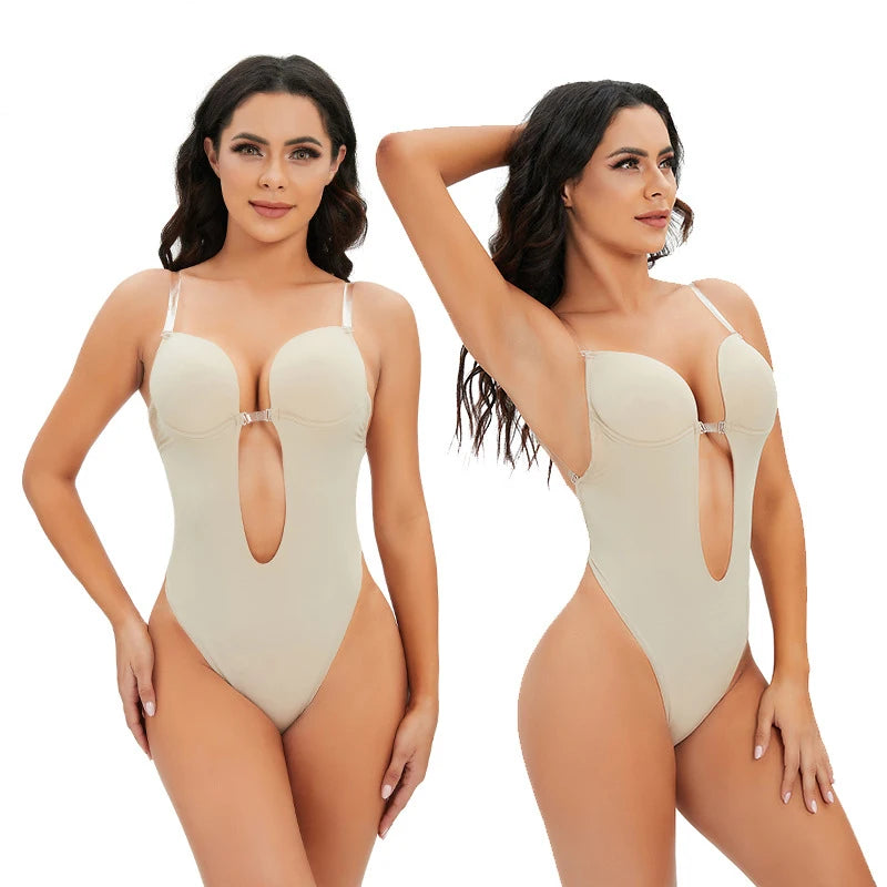 Wholesale Body Shaping Clothes With Transparent Suspenders and Backless Bodysuits for Women