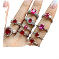 Oval Cut Engagement Ring With AAA Cz in 18K White Gold Plated 925 Silver Birthstone Jewelry