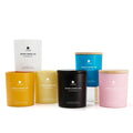 Ready to Ship Wholesale Round Iridescence Matte Frosted Custom Empty Candle Jars Glass