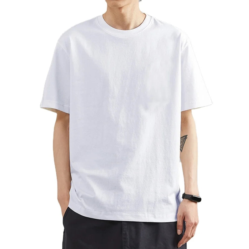 150gsm Cheap Cotton t Shirt Good Quality  Custom Printing Embroidery Plain Oem logo Solid White Men's Blank t Shirt