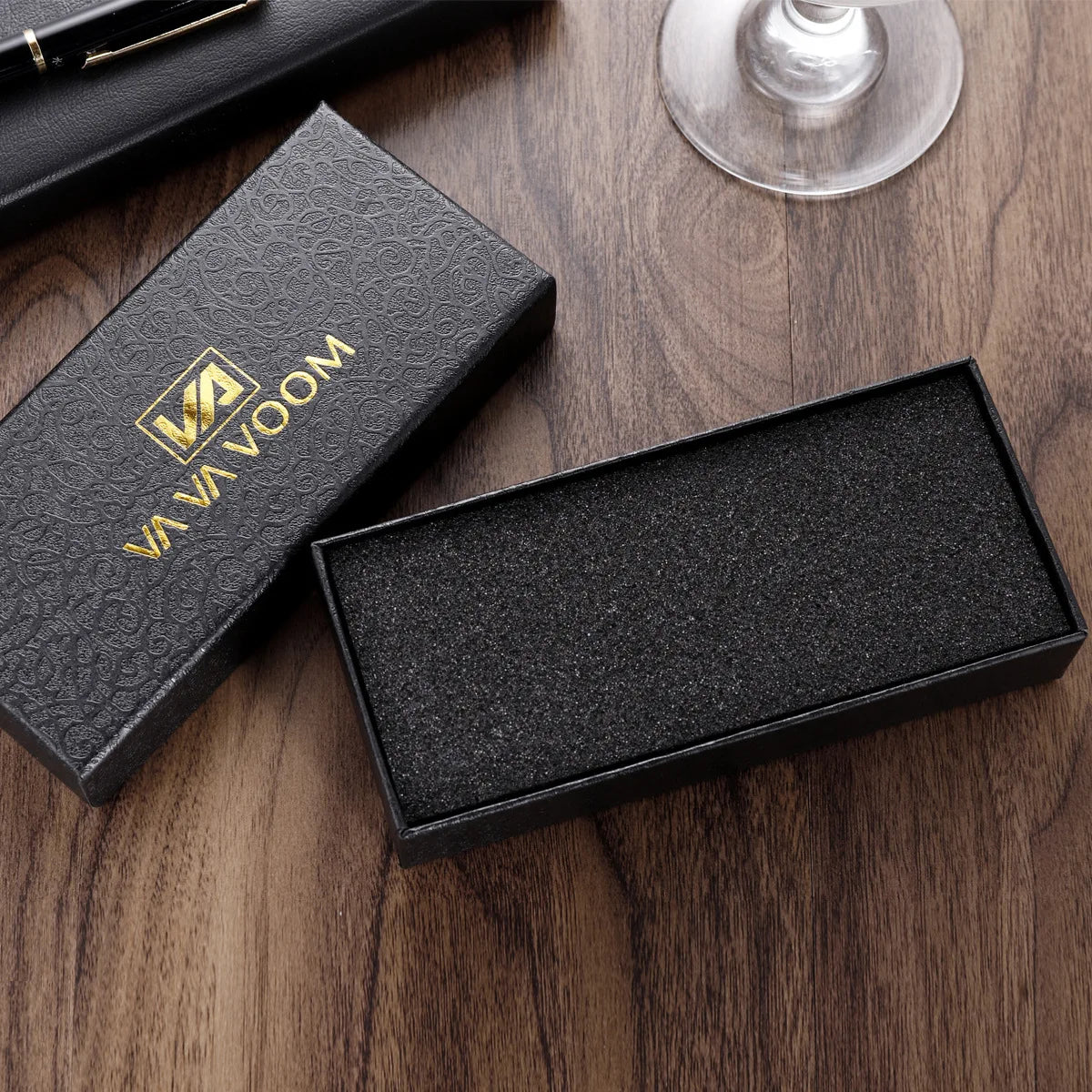 VA VOOM Brand Watch Box Cardboard Box Rectangular crocodile Pattern Hot Stamping Logo Cross-border Exclusive Watch Box