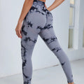 High Waisted TikTok Seamless Sport Yoga Leggings Scrunch Butt Effect Gym Outfit Push-up Set Printed Knitted Fabric Breathable