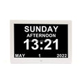 Dutch 12 Inch Digital Photo Frame with Large Display and Medication Alarm Electronic Desk Clock for Dementia Care