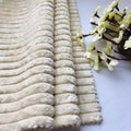 Wholesale 90% Polyester 10% Nylon Corduroy Fleece Soft Fabric for Blankets Garments