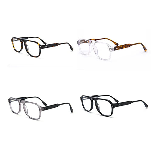 Wholesale Superior Quality Vintage Eyeglasses Women Men Clear Lens Cellulose Acetate Glasses