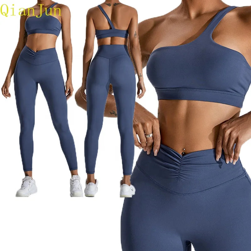 High Quality Seamless Cloud Activewear for Women Breathable Fitness Yoga Set With Sports Bra Leggings Plus Size Workout Sets