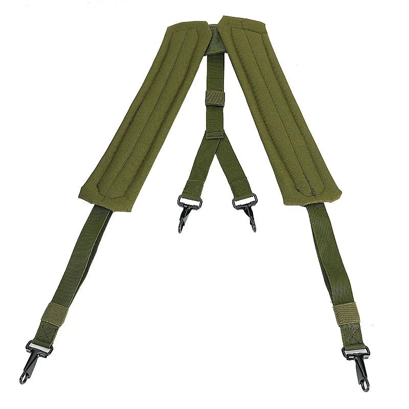 Custom Logo Y-Shape Sling Strap Tactical Hunting Training Waist Belt Iron Buckle Casual Outdoors Nylon Polyester