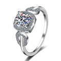 Original Silver 925 Original Diamond Test Past 0.8 Carat Brilliant Cut D Color Moissanite Cupid Arrow Ring Creative Jewelry