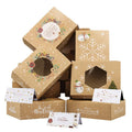 Well-received Printed Christmas Gift Set Boxes Christmas Corrugated Boxes & Thank You Cards for Gift Packing