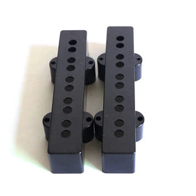 Donlis 1set Neck & Bridge Jazz Bass 5 String Guitar Pickup Cover Black Color for Bass Pickup Kits