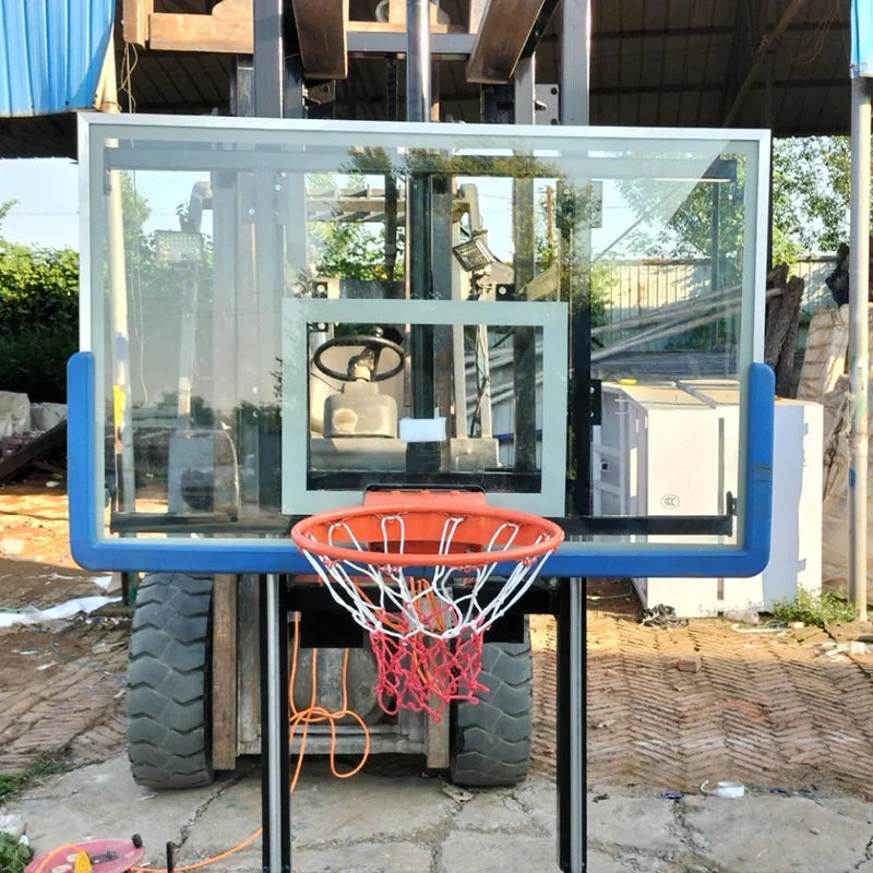 Outdoor Acrylic Basketball Board 12mm Thickness Tempered Glass Basketball Backboard Fiba Professional Basketball Fiber Board
