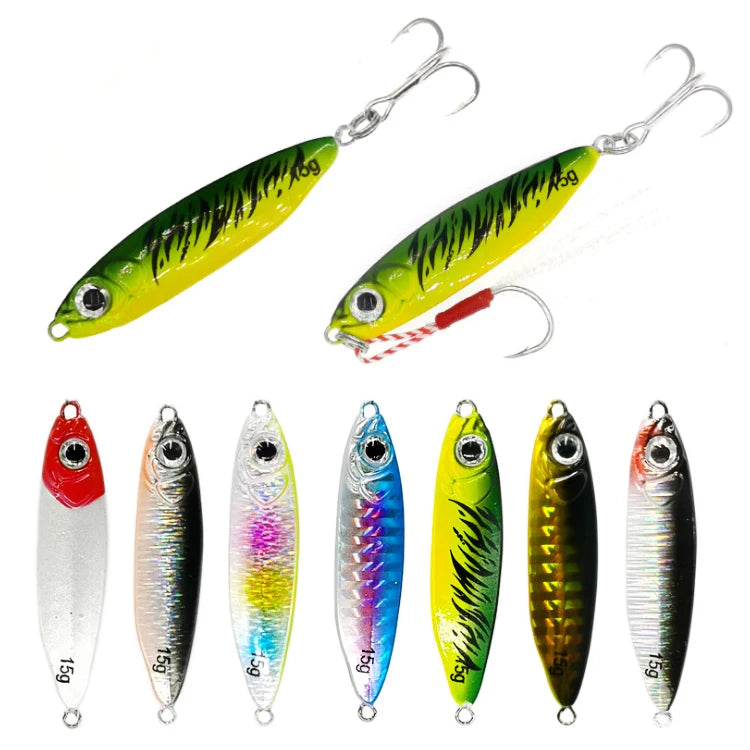 WEIHE 10/15/20/30g Lead Jig Fishing Lure Exquisite Lead Alloy Metal Jigging Fishing Lure MegaBDM