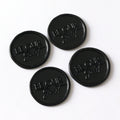 Black Be Our Guest Wax Seal Stickers with Be Our Guest or Double Initials / Couple's Names