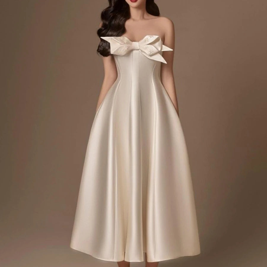 Light Luxury Women's Clothing 2025 Summer New Style Sensory Long Skirt Banquet Dress