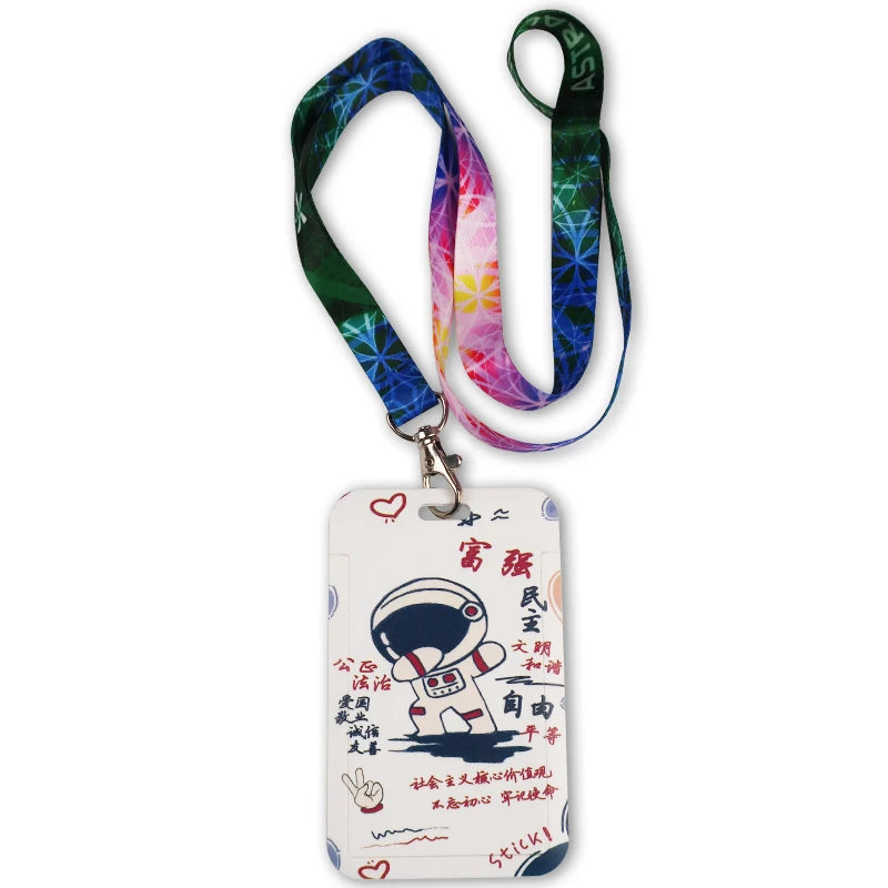 Wholesale Designer Car Modified Cultural Buckle Employee Work Card ID Mobile Phone Key Hanging Custom Logo Neck  Lanyard