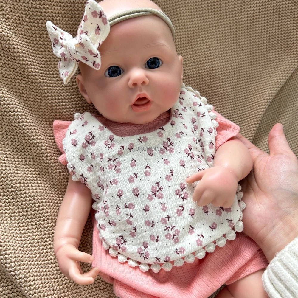 Weighted Lifelike 18 Inch Soft Silicone Reborn Baby Perfect Companion Toy Girl Doll for Kids Age 3+ Nap Time or Bedtime Stories