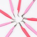 Eyelash Extension Tweezers  Stainless Steel Classic Curved Tweezers and Isolation Eyelash Fiber Tip Volume Tweezers