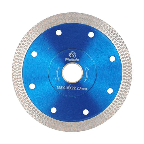 RAIZI TOOL-Super Quality Hot Sales Phoenix 5inch/125mm Mesh Thin Turbo Diamond Cutting Blade for Porcelain Tile